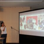 海外研修報告をする菅原さんん